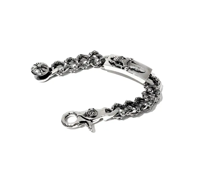 Chrome Hearts ID Dagger Fancy Link Bracelet