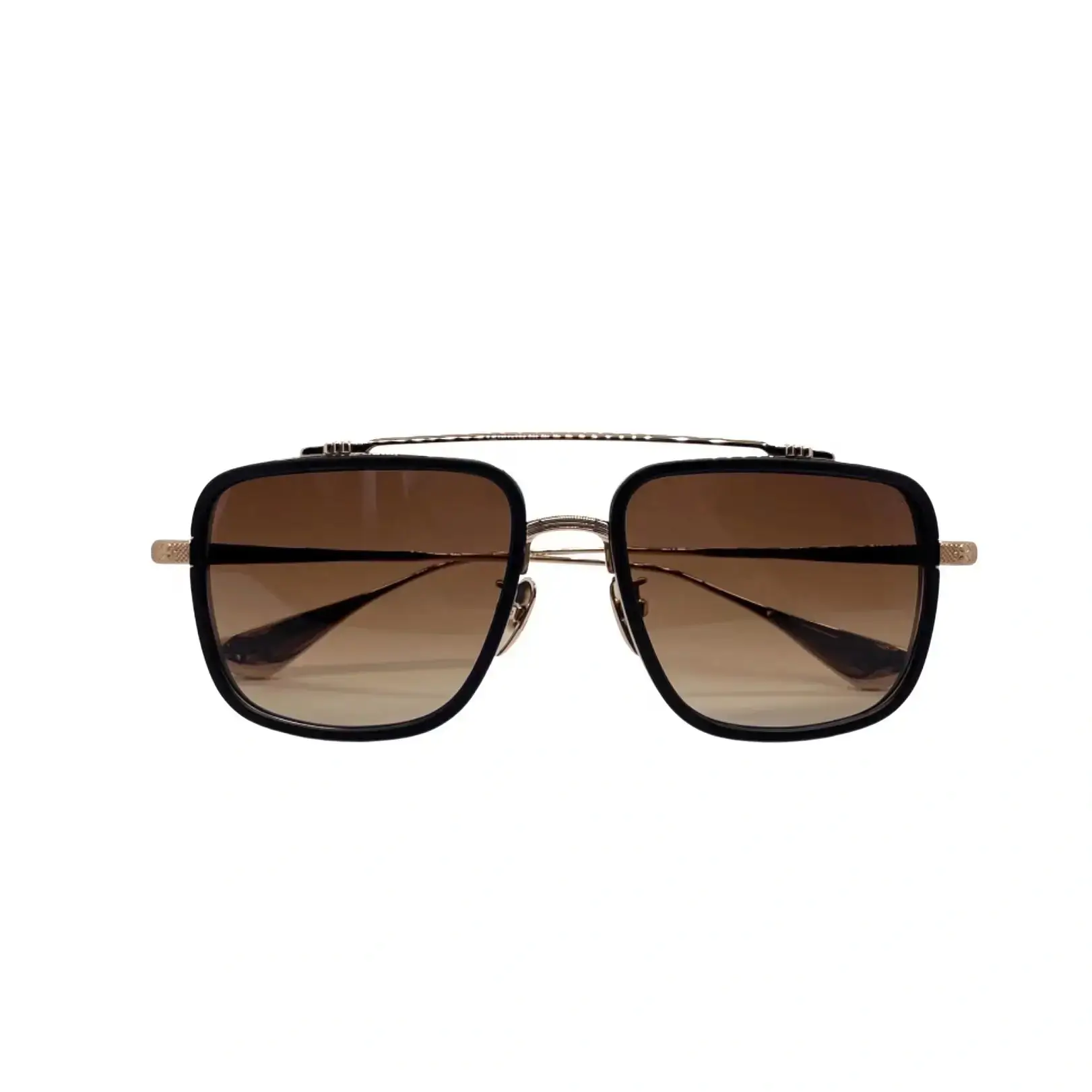 Square Frame Chrome Hearts Sunglasses Gold