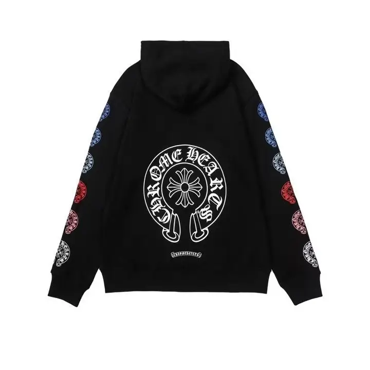 Multi Color Horseshoe Chrome Hearts Zip Hoodie