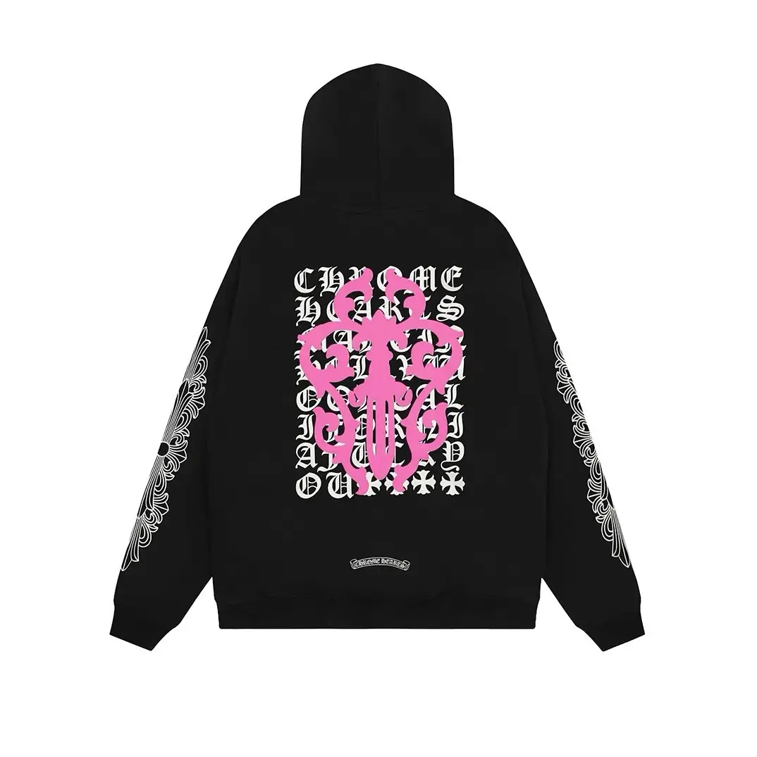 Eye Chart Dagger Chrome Hearts Zip Up Hoodie