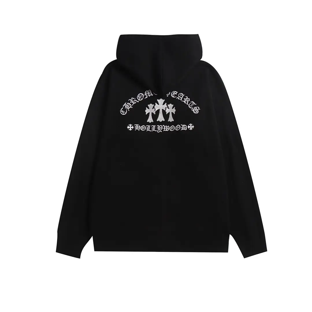 Y NOT Cemetery Cross Chrome Hearts Zip Up Hoodie