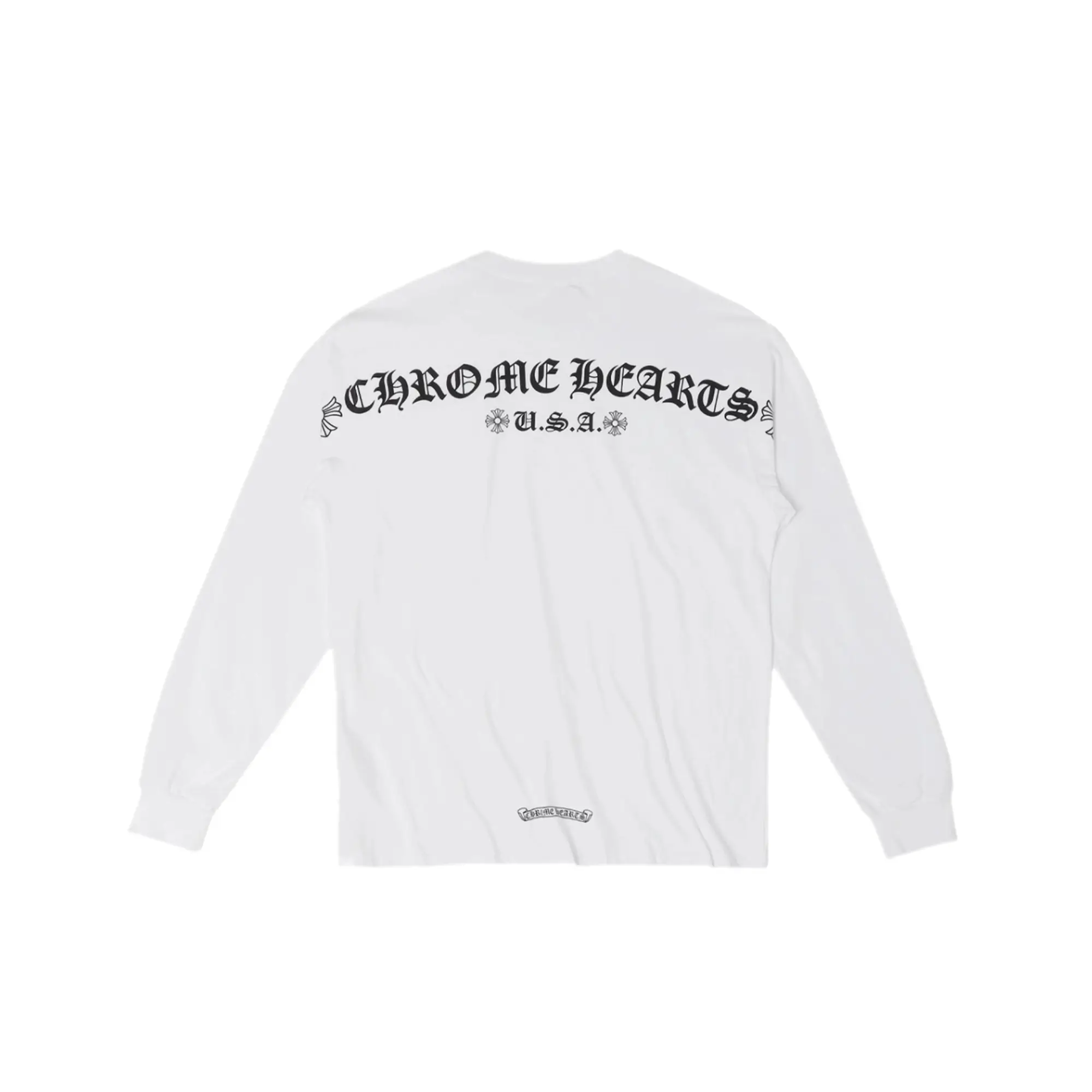 USA Script Chrome Hearts Long Sleeve Tee