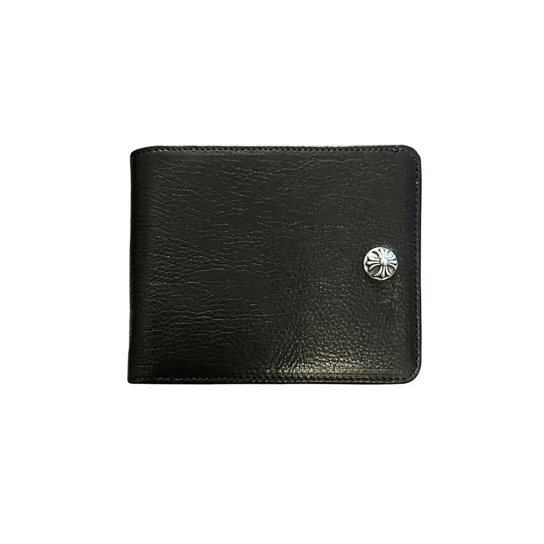 Cross Button Dagger Bifold Chrome Hearts Card Wallet