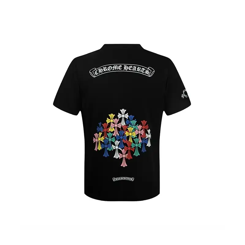 Multi Color Cemetery Chrome Hearts T-Shirt