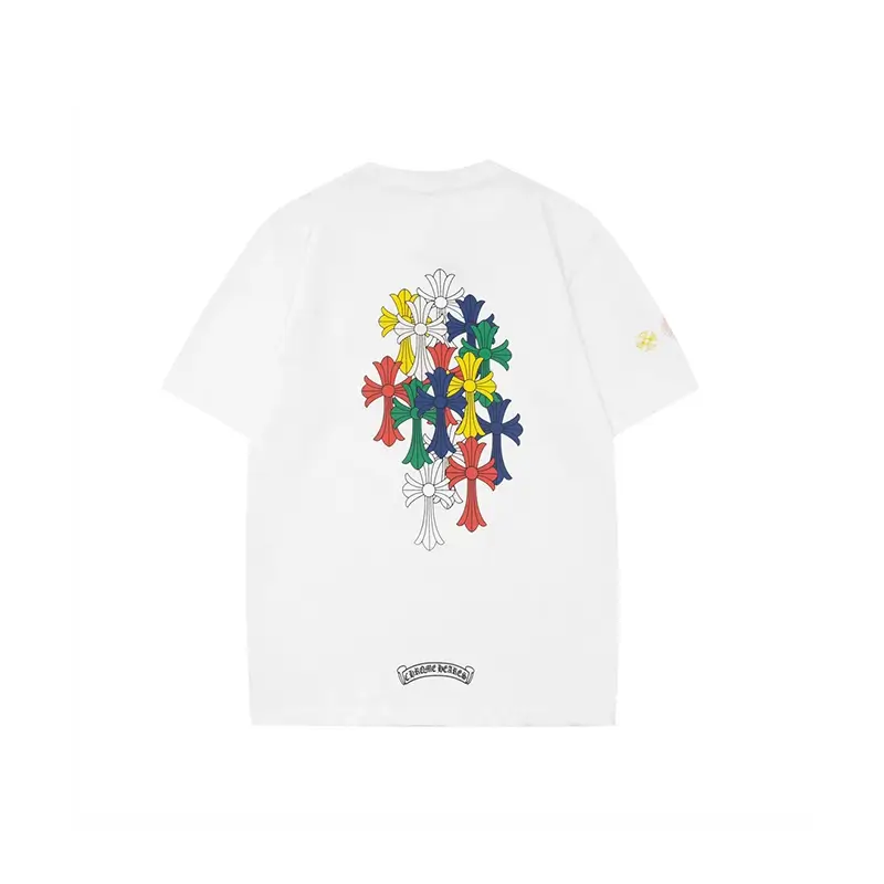 Multi Color Cemetery T-Shirt Chrome Hearts