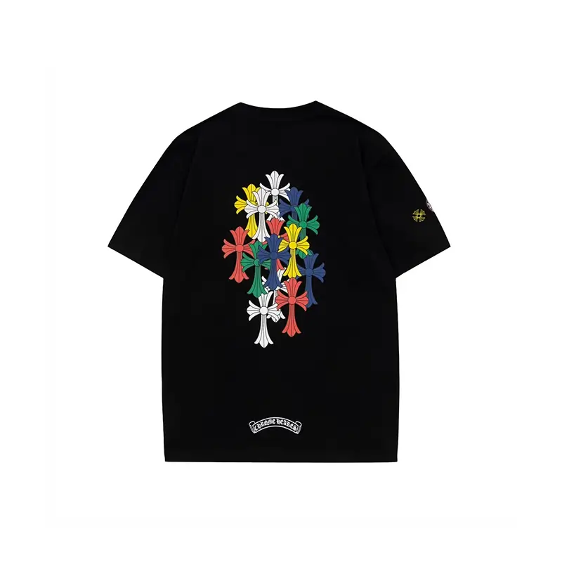 Multi Color Cemetery Black Chrome Hearts T-shirt