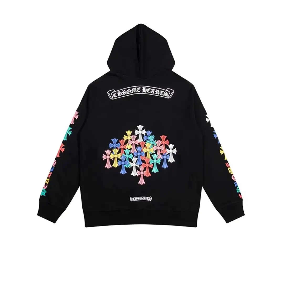 Multi Color Cemetery Chrome Hearts Zip Up Hoodie