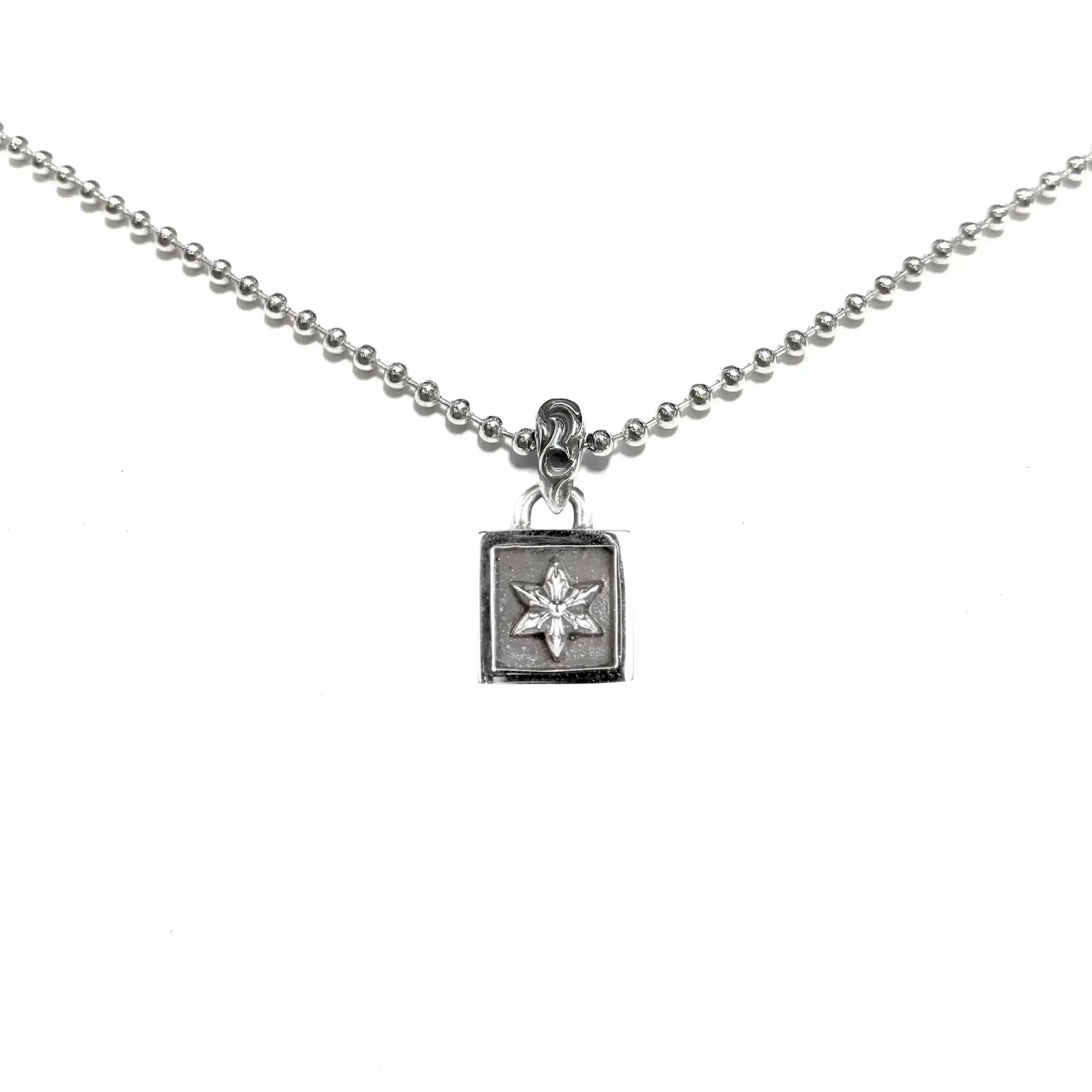 Framed Star Pendant Men's Chrome Hearts Necklace