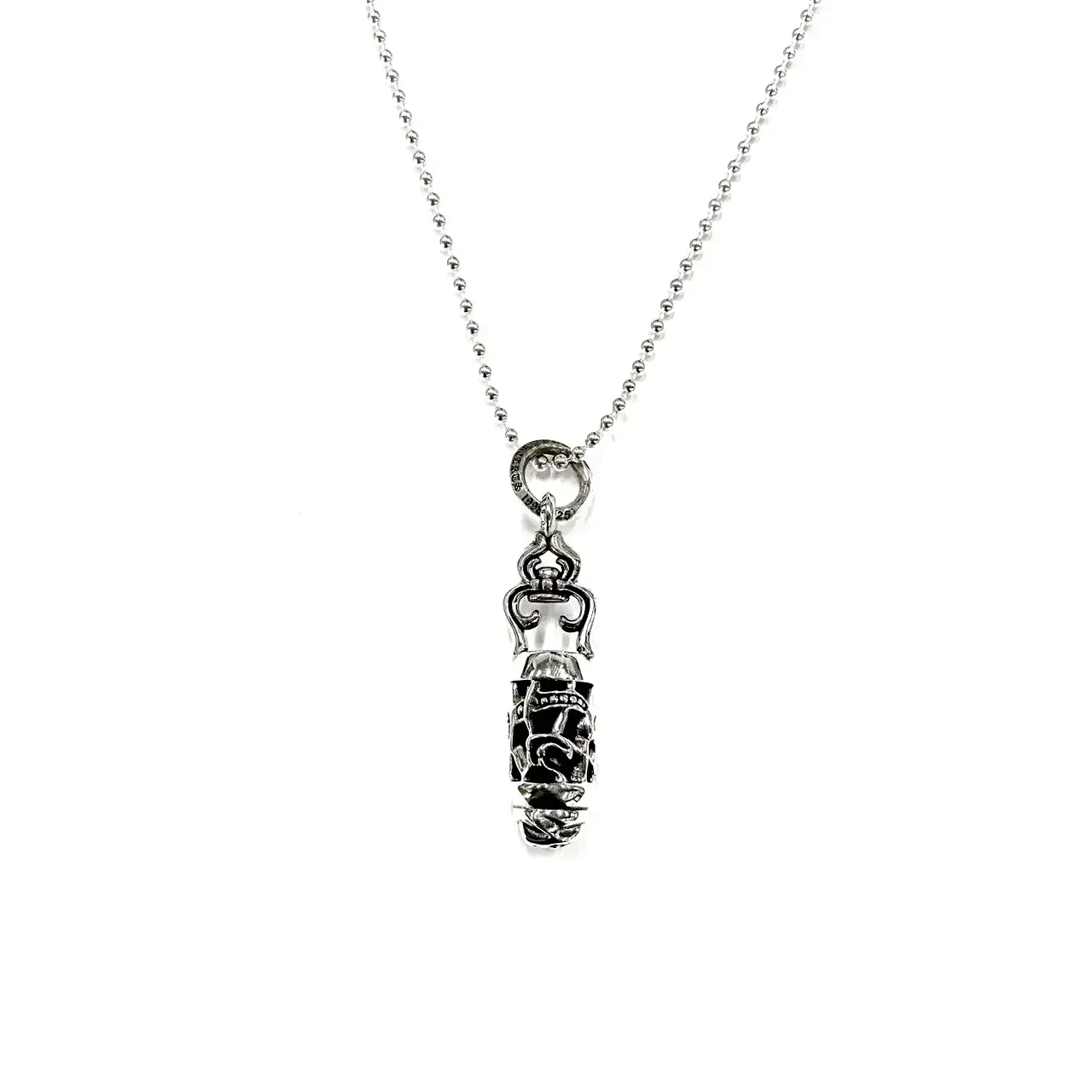 Celtic Chrome Hearts Roller Pendant Necklace