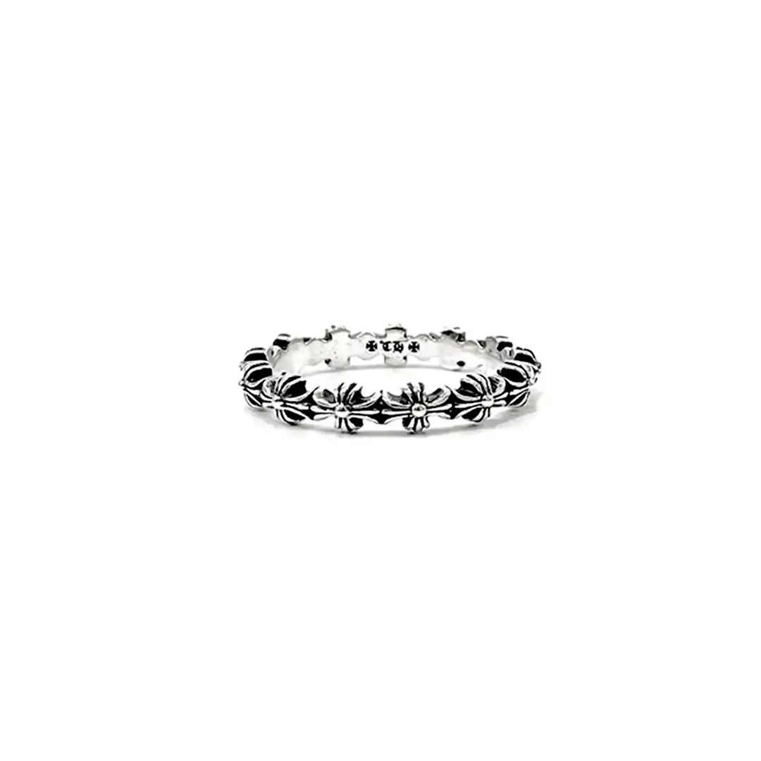 Chrome Hearts TINY CH Cross Ring