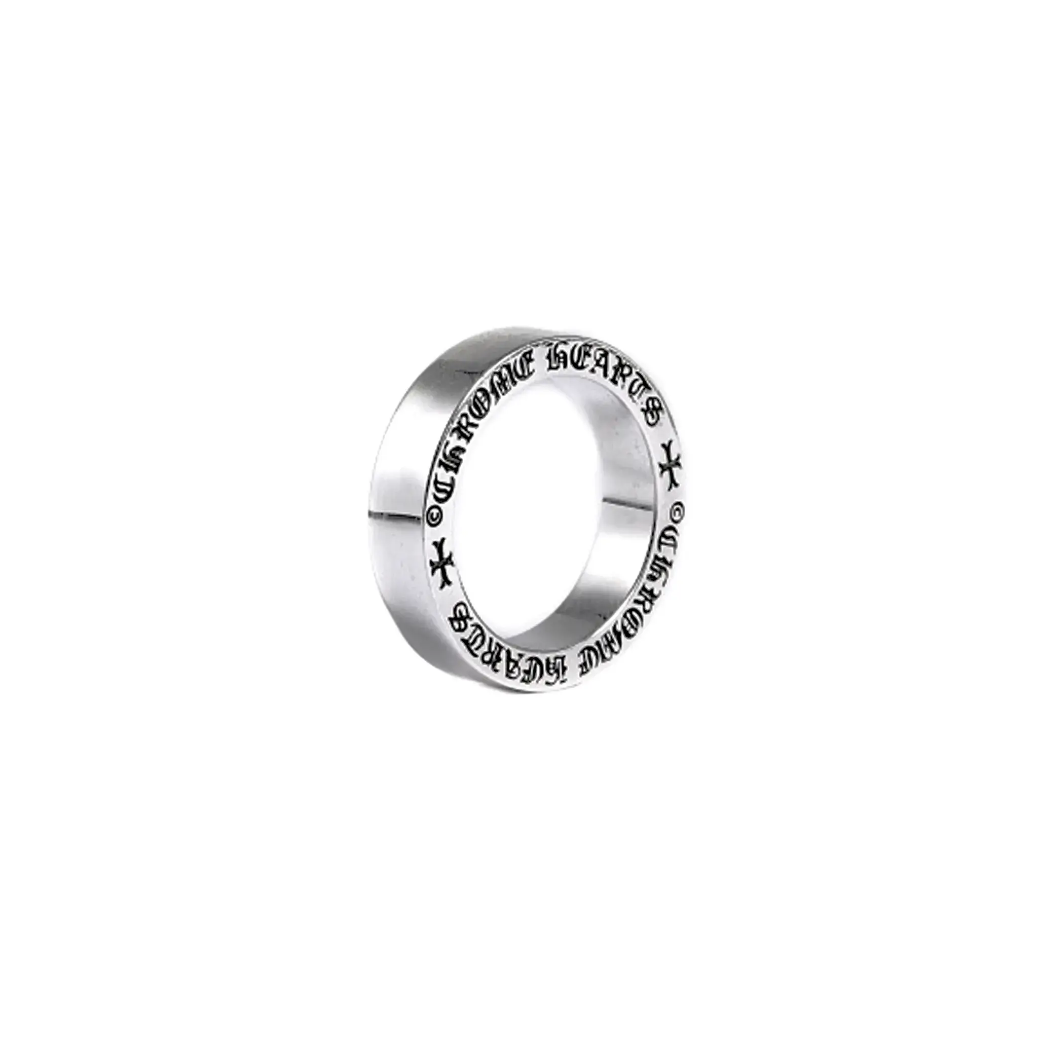 6MM Chrome Hearts Spacer Ring - Stackable Punk Jewelry