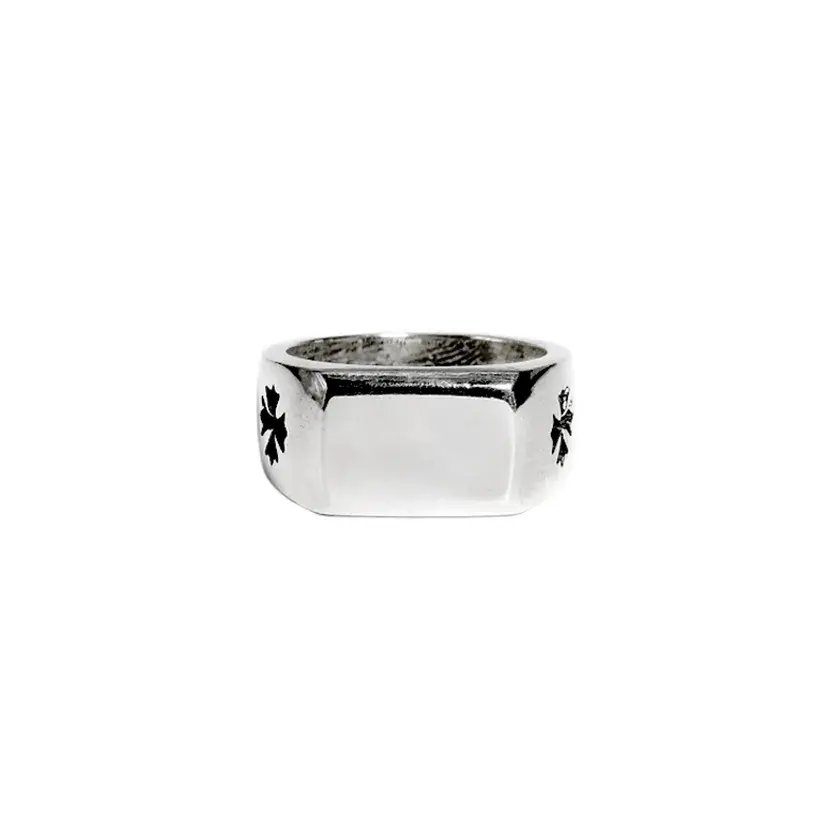 Big PJ Cross Men Chrome Hearts Rings - Hip-Hop Biker Jewelry