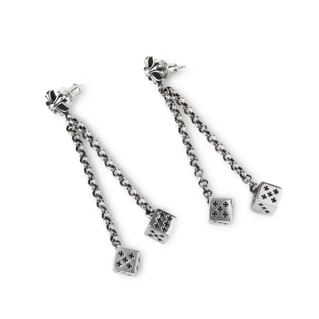 CH PLUS Double Dice Chrome Hearts Mens Earrings
