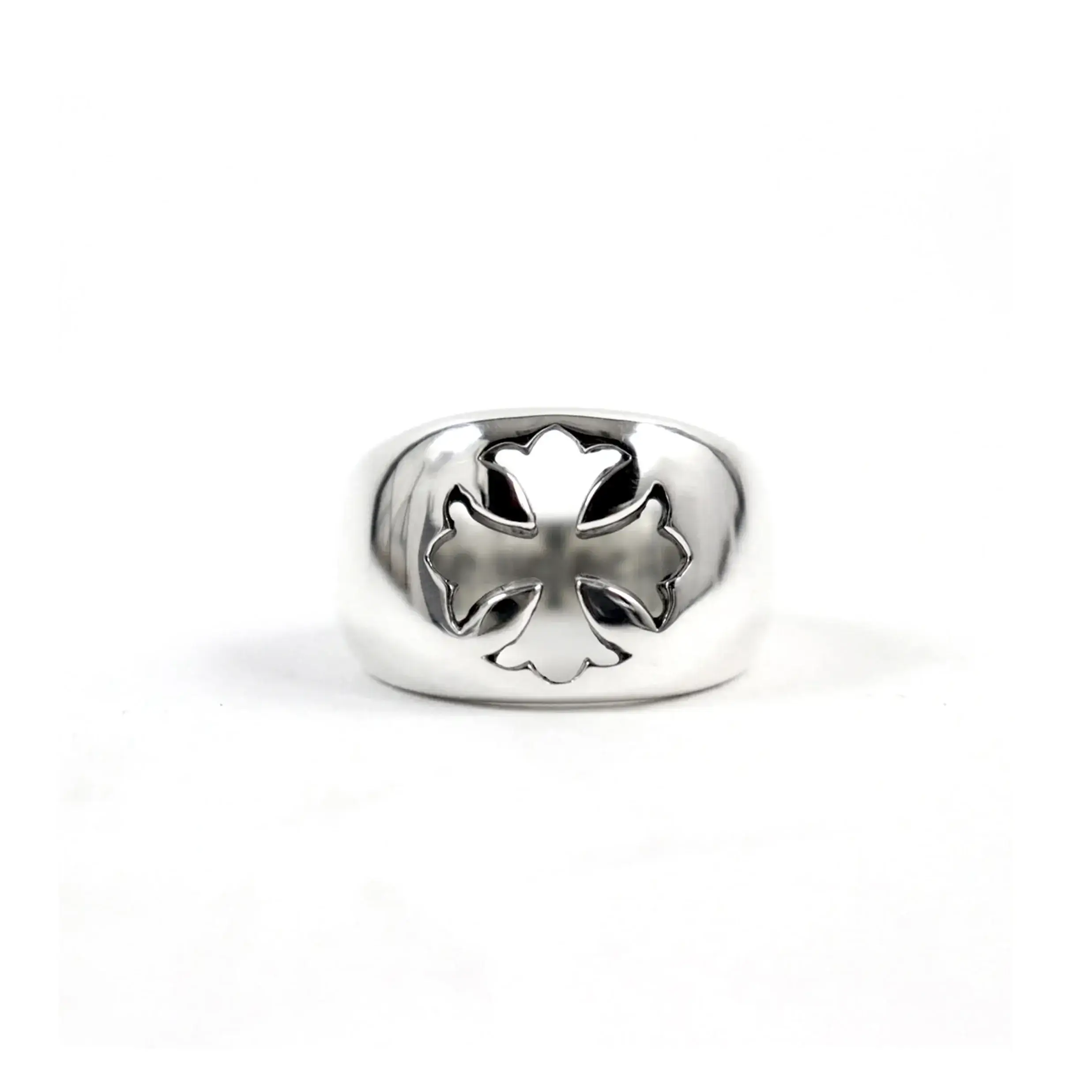 Silver Chrome Hearts Ring Chrome Hearts Negative Space Ring