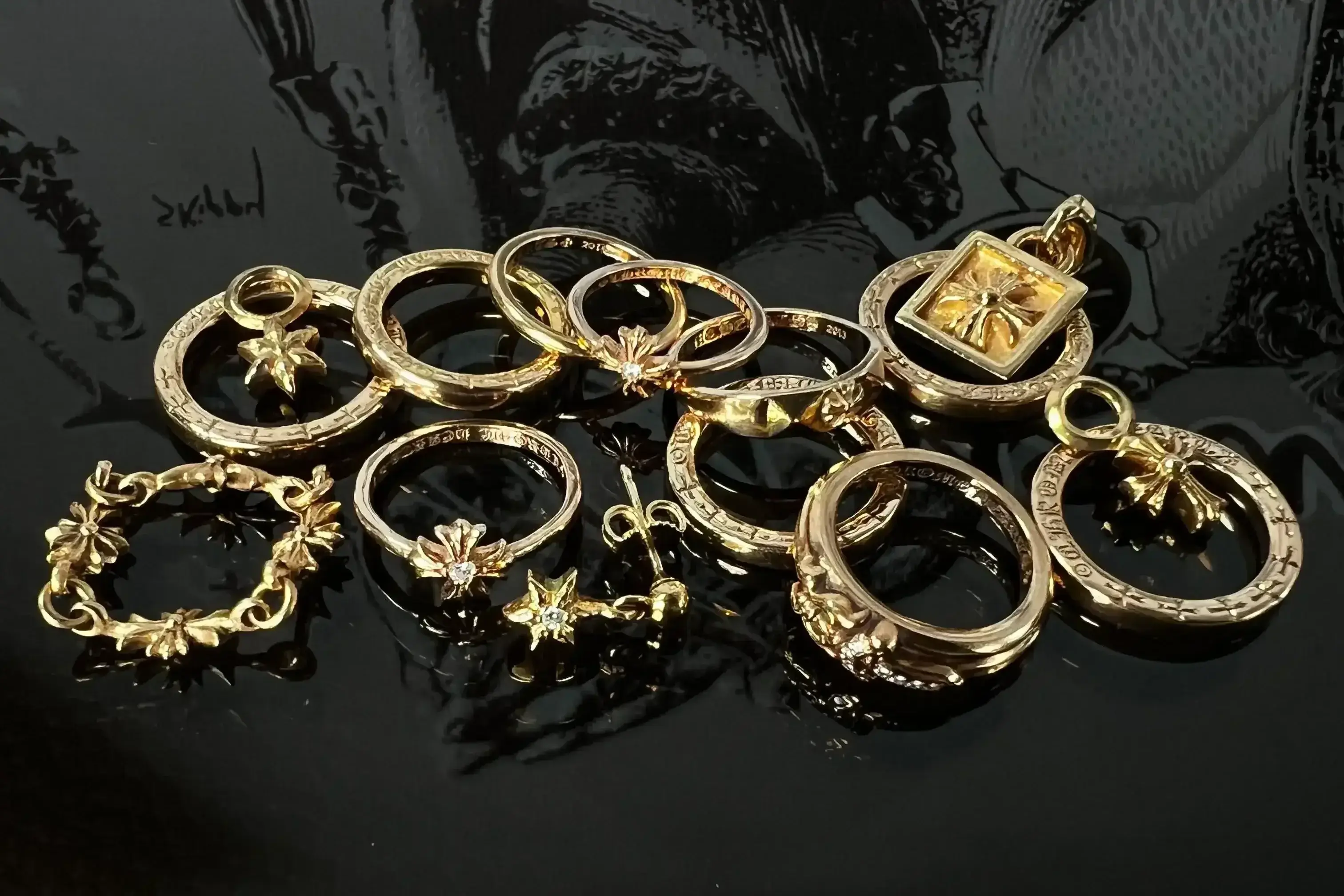Chrome Hearts 22k Gold
