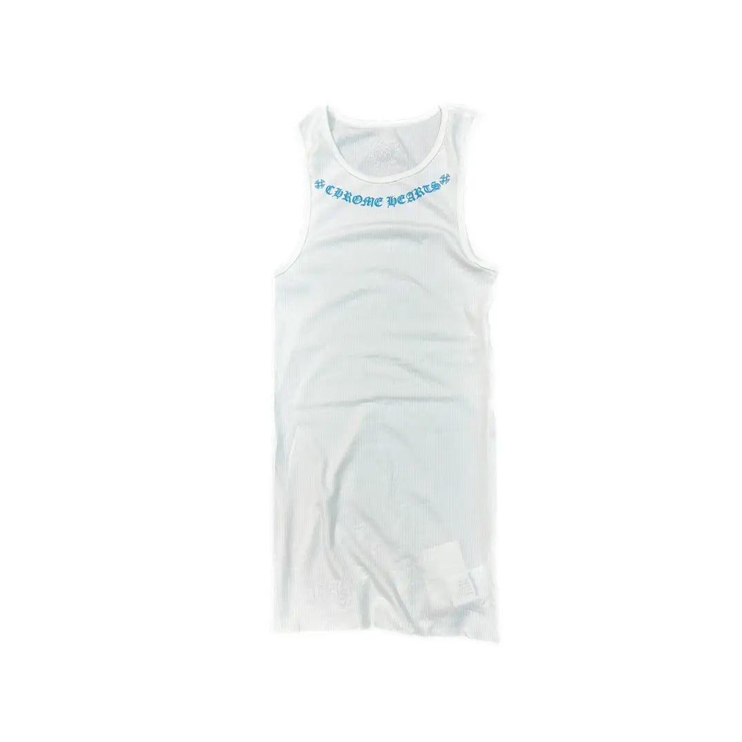 Buy Chrome Hearts New Arrivals online - at Love You Rib Chrome Hearts Tank Top White Dress