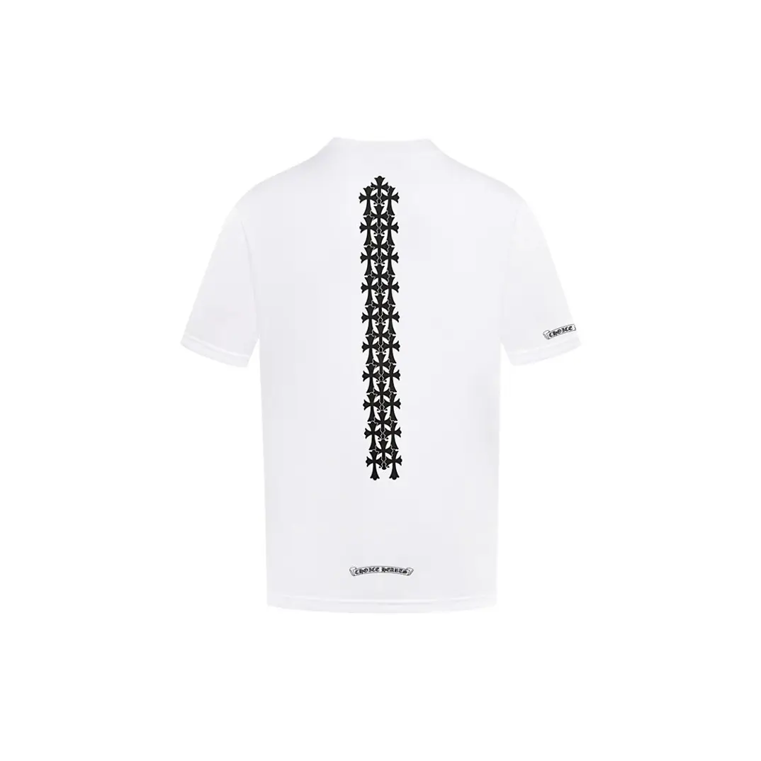 Buy Chrome Hearts New Arrivals online - at Cemetery Cross Tire Tracks Chrome Hearts White T Shirt