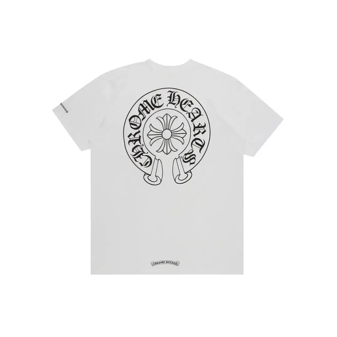 Buy Chrome Hearts New Arrivals online - at Horseshoe Logo Chrome Hearts Pocket Tee White
