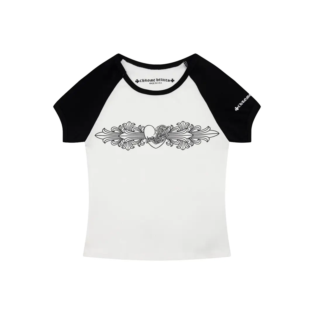 Buy Chrome Hearts New Arrivals online - at Floral Heart Baby Chrome Hearts T-shirt Women's