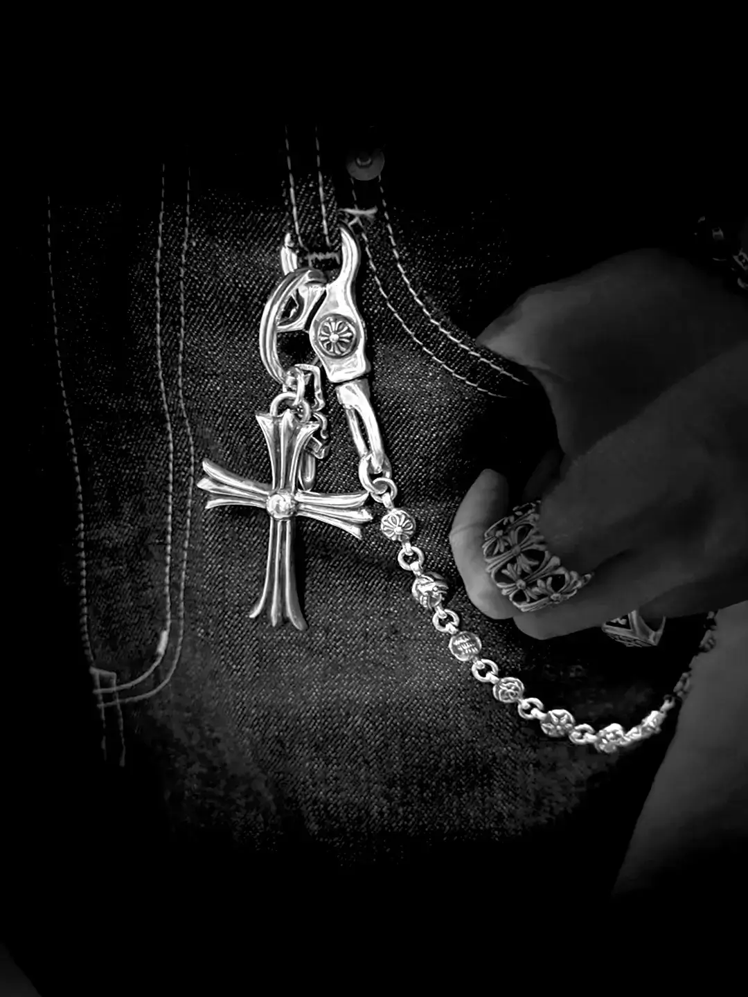 Chrome Hearts Accessories silver and gold gothic jewelry