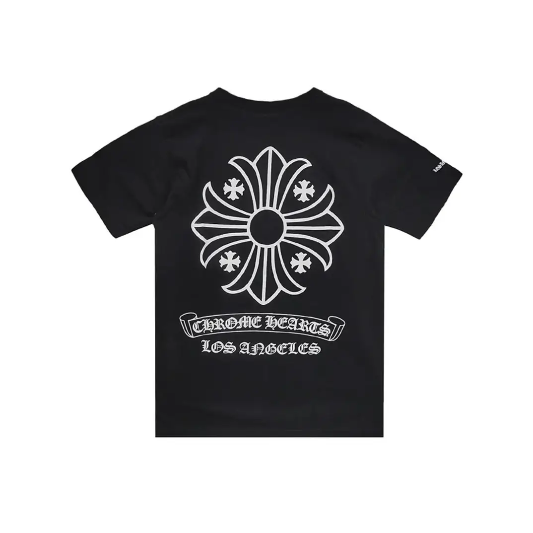 Buy Chrome Hearts New Arrivals online - at Scroll Label Cross Chrome Hearts Los Angeles T shirt