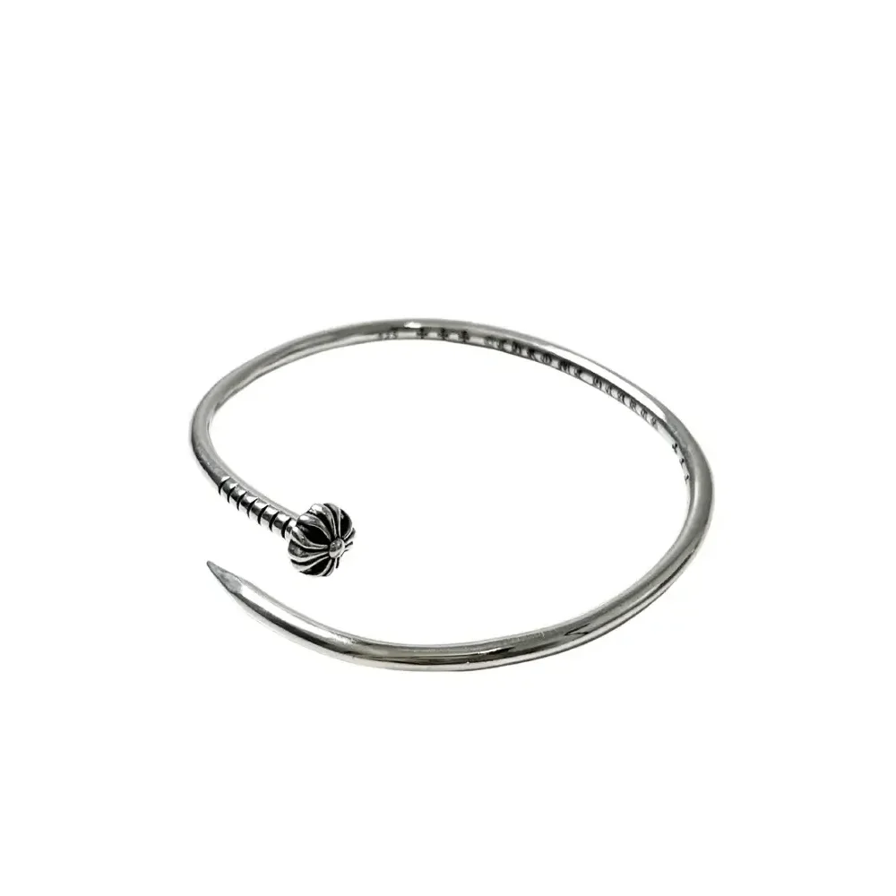 Crossball Nail Chrome Hearts Bangle - Gothic Street Icon